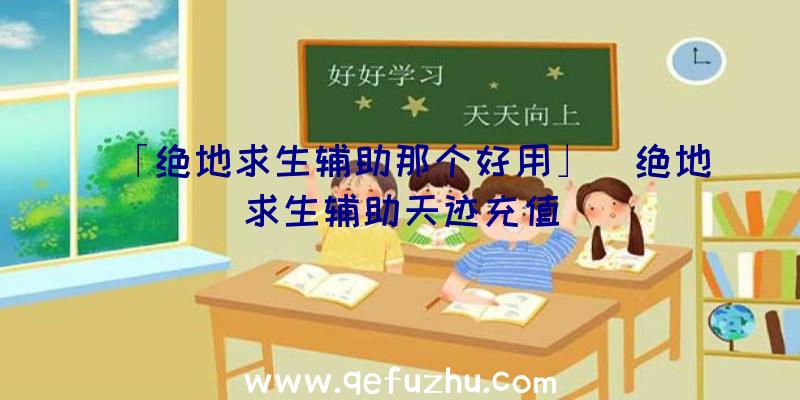 「绝地求生辅助那个好用」|绝地求生辅助天迹充值
